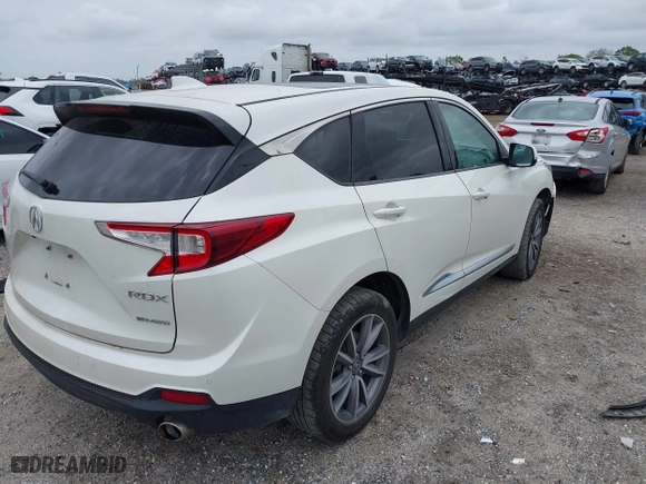 2019 Acura RDX w/Technology Pkg with VIN 5J8TC2H55KL031585, listed as a IAAI auction lot 41758776 with 55,144 mi miles. Bid and sale history available at carsss.com. Image 4.