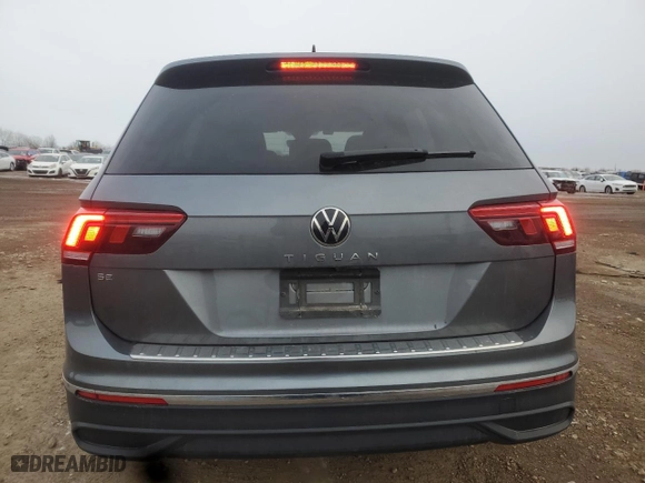 2023 Volkswagen Tiguan SE with VIN 3VV3B7AX9PM126197, listed as a Copart auction lot 86929994 with 23,021 mi miles and Salvage Title. Bid and sale history available at carsss.com. Image 6.