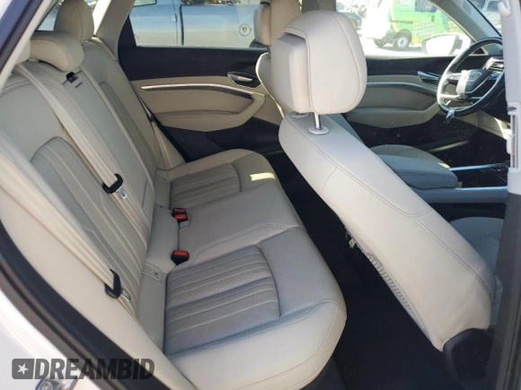 2021 Audi e-tron Premium Plus with VIN WA1LAAGE6MB001790, listed as a Copart auction lot 80484104 with 38,455 mi miles and Salvage title. Bid and sale history available at DreamBid. Image 12.