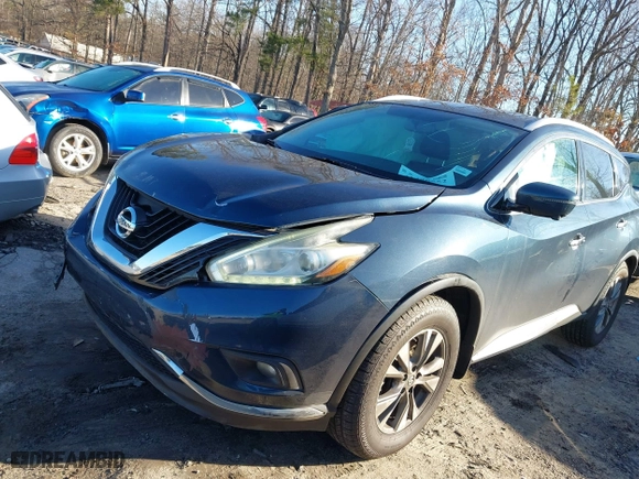 2015 Nissan Murano S with VIN 5N1AZ2MH6FN286594, listed as a IAAI auction lot 41490552 with 143,958 mi miles. Bid and sale history available at carsss.com. Image 20.