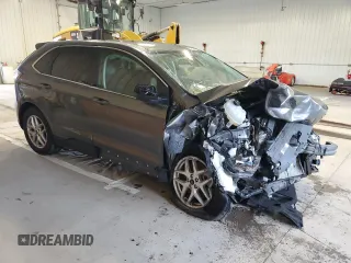 2023 Ford Edge SEL with VIN 2FMPK4J96PBA21713, listed as a Copart auction lot 54752655 with 0 mi miles and Salvage Title. Bid and sale history available at carsss.com. Image 4.
