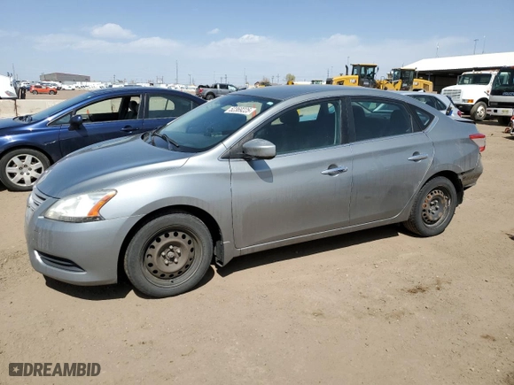 2013 Nissan Sentra SV with VIN 3N1AB7AP4DL671007, listed as a Copart auction lot 52369225 with 104,613 mi miles and Salvage Title. Bid and sale history available at carsss.com. Image 1.