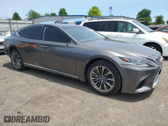 2019 Lexus LS 500 with VIN JTHC51FF0K5006854, listed as a Copart auction lot 59054025 with 59,267 mi miles and Salvage title. Bid and sale history available at DreamBid. Image 4.