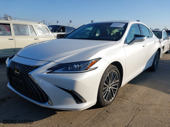 2025 Lexus ES with VIN 58ADA1C14SU057763, listed as a IAAI auction lot 41458872 with 7,104 mi miles. Bid and sale history available at carsss.com. Image 18.