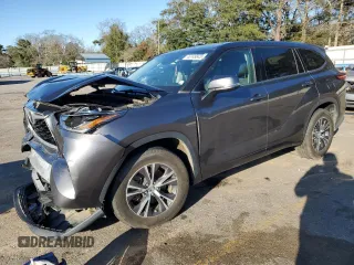 2021 Toyota Highlander L with VIN 5TDZZRAH0MS038093, listed as a Copart auction lot 46149845 with 79,664 mi miles and Salvage title. Bid and sale history available at DreamBid. Image 1.