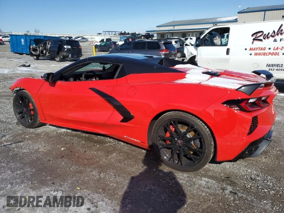 2023 Chevrolet Corvette 3LT с VIN 1G1YC3D45P5140897, выставлен на аукционе Copart как лот 85944984 с пробегом 2 699 миль миль и Списание • Salvage title. История ставок и продаж доступна на DreamBid. Изображение 2.