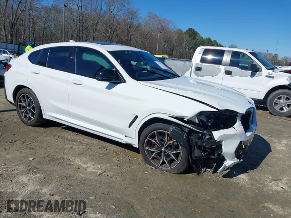 2024 BMW X4 M40i with VIN 5UX43DT00R9W43645, listed as a IAAI auction lot 41578936 with 11,028 mi miles. Bid and sale history available at carsss.com. Image 1.