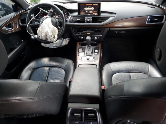 2016 Audi A7 Premium Plus with VIN WAUWGAFC3GN132225, listed as a Copart auction lot 56120595 with 160,404 mi miles and Salvage title. Bid and sale history available at DreamBid. Image 8.