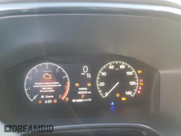 2025 Honda CR-V EX-L with VIN 5J6RS4H74SL011279, listed as a Copart auction lot 89018875 with 229 mi miles and Salvage Title. Bid and sale history available at DreamBid. Image 9.