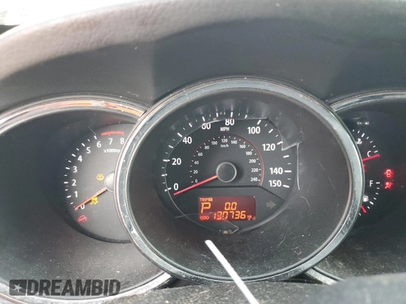 2013 Kia Sorento EX with VIN 5XYKU4A60DG394087, listed as a Copart auction lot 60324665 with 130,736 mi miles and Salvage title. Bid and sale history available at DreamBid. Image 9.
