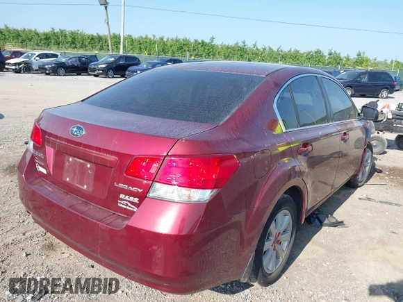 2011 Subaru Legacy Premium with VIN 4S3BMBC65B3264888, listed as a IAAI auction lot 42416423 with 69,642 mi miles and . Bid and sale history available at DreamBid. Image 4.