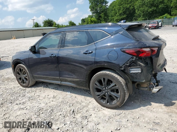 2020 Chevrolet Blazer RS with VIN 3GNKBERS2LS602195, listed as a Copart auction lot 59052535 with 81,371 mi miles and Salvage title. Bid and sale history available at DreamBid. Image 2.
