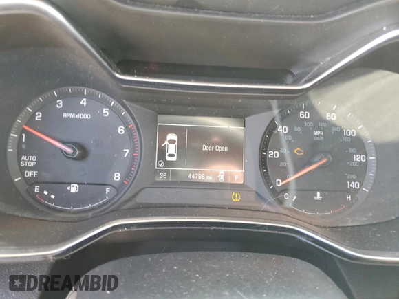 2023 Chevrolet TrailBlazer LT with VIN KL79MPS27PB154364, listed as a Copart auction lot 44569465 with 44,796 mi miles and Salvage Title. Bid and sale history available at DreamBid. Image 9.