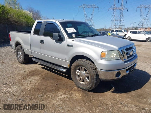 2008 Ford F-150 XLT with VIN 1FTPX14578FB55370, listed as a IAAI auction lot 41986911 with 121,763 mi miles. Bid and sale history available at carsss.com. Image 1.