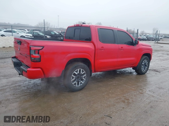 2022 Nissan Frontier S with VIN 1N6ED1EK4NN603339, listed as a IAAI auction lot 41482846 with 44,066 mi miles. Bid and sale history available at carsss.com. Image 4.
