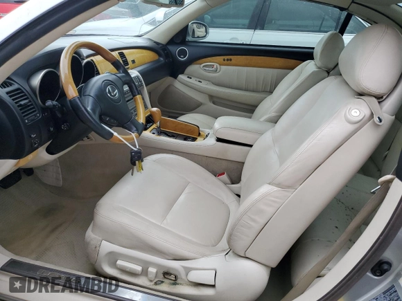 2003 Lexus SC 430 with VIN JTHFN48Y630046951, listed as a Copart auction lot 74504264 with Not Provided miles and Non Repairable. Bid and sale history available at carsss.com. Image 7.