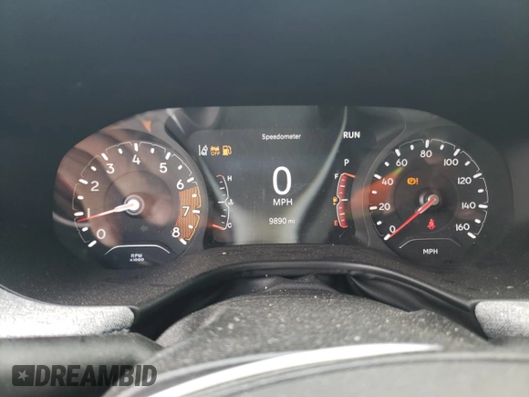 2024 Jeep Compass Sport with VIN 3C4NJDAN5RT576865, listed as a Copart auction lot 58036235 with 9,890 mi miles and Salvage title. Bid and sale history available at DreamBid. Image 9.