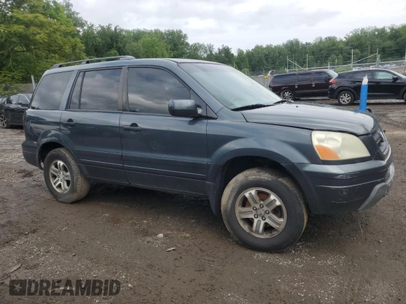 2003 Honda Pilot EX z VIN 2HKYF18523H619553, wystawiony jako Copart lot #58941715 z przebiegiem 281 041 mil mil oraz Szkoda całkowita • Salvage title. Historia ofert i sprzedaży dostępna na DreamBid. Obrazek 4.