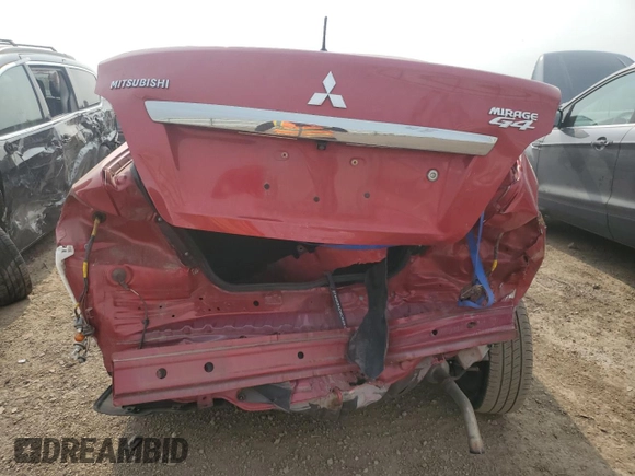 2018 Mitsubishi Mirage ES с VIN ML32F3FJ0JHF06722, выставлен на аукционе Copart как лот 58586635 с пробегом Не указан миль и Списание • Salvage title. История ставок и продаж доступна на DreamBid. Изображение 6.