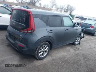 2020 Kia Soul S with VIN KNDJ23AU3L7732782, listed as a IAAI auction lot 41217711 with 63,225 mi miles. Bid and sale history available at carsss.com. Image 4.