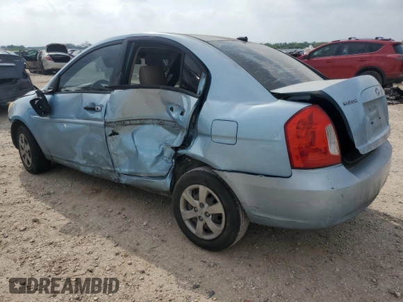 2010 Hyundai Accent GLS with VIN KMHCN4AC9AU422918, listed as a Copart auction lot 51792265 with 0 mi miles and Salvage Title. Bid and sale history available at carsss.com. Image 2.