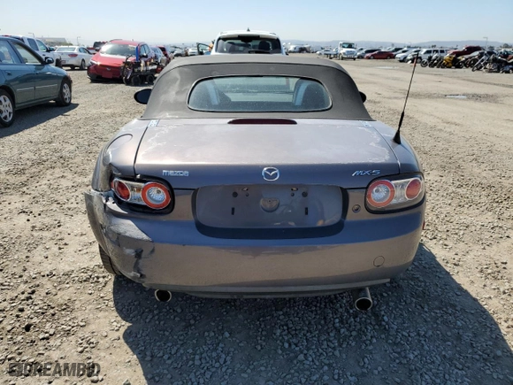 2006 Mazda MX-5 Miata Touring with VIN JM1NC25F160106083, listed as a Copart auction lot 49526485 with NaN miles and Salvage Title. Bid and sale history available at carsss.com. Image 6.