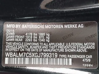 2016 BMW Z4 sDrive35i with VIN WBALM7C5XGJ799319, listed as a IAAI auction lot 41786542 with 73,906 mi miles. Bid and sale history available at carsss.com. Image 9.