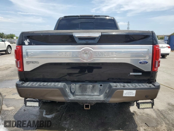 2016 Ford F-150 XL with VIN 1FTEW1CG8GFB21692, listed as a Copart auction lot 54180035 with 307,791 mi miles and Salvage title. Bid and sale history available at DreamBid. Image 6.