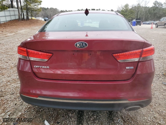 2017 Kia Optima LX 1.6T with VIN 5XXGT4L16HG148679, listed as a Copart auction lot 41562745 with 98,039 mi miles and Salvage Title. Bid and sale history available at carsss.com. Image 6.