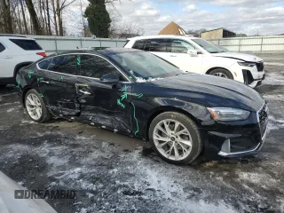 2022 Audi A5 Sportback Premium with VIN WAUABCF59NA016750, listed as a Copart auction lot 41437385 with 16,300 mi miles and Salvage Title. Bid and sale history available at carsss.com. Image 4.