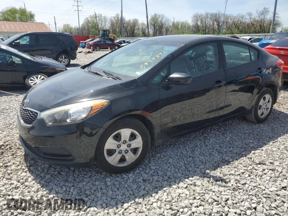 2016 Kia Forte LX with VIN KNAFK4A67G5574488, listed as a Copart auction lot 53993965 with 0 mi miles and Salvage Title. Bid and sale history available at carsss.com. Image 1.