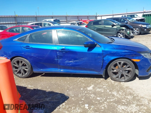 2019 Honda Civic Sedan Sport with VIN 2HGFC2F8XKH577032, listed as a IAAI auction lot 41688606 with 111,518 mi miles. Bid and sale history available at carsss.com. Image 13.