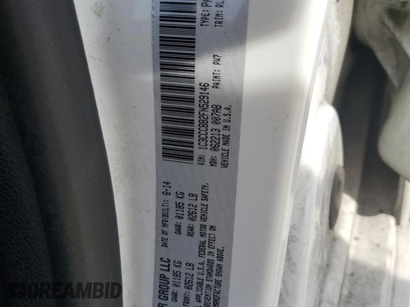 2015 Chrysler 200 S z VIN 1C3CCCBB2FN529146, wystawiony jako Copart lot #53853455 z przebiegiem 108 759 mil mil oraz Szkoda całkowita • Salvage title. Historia ofert i sprzedaży dostępna na DreamBid. Obrazek 13.