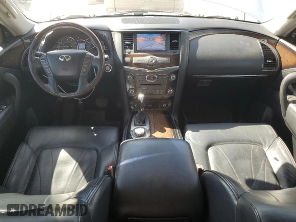 2014 Infiniti QX80 with VIN JN8AZ2NC1E9352813, listed as a Copart auction lot 73162984 with 185,154 mi miles and Salvage Title. Bid and sale history available at carsss.com. Image 8.