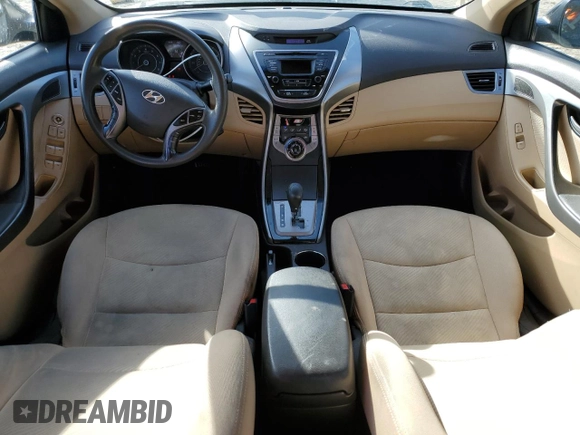 2013 Hyundai Elantra GLS z VIN 5NPDH4AE9DH388396, wystawiony jako Copart lot #48614055 z przebiegiem 96 982 mil mil oraz Szkoda całkowita • Salvage title. Historia ofert i sprzedaży dostępna na DreamBid. Obrazek 8.