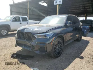 2022 BMW X5 M50i with VIN 5UXJU4C06N9J91730, listed as a Copart auction lot 58045612 with 0 mi miles. Bid and sale history available at carsss.com. Image 2.