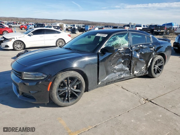 2018 Dodge Charger SXT with VIN 2C3CDXBG3JH186249, listed as a Copart auction lot 47309305 with 54,766 mi miles and Salvage Title. Bid and sale history available at carsss.com. Image 1.