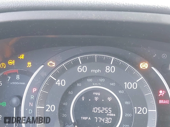 2016 Honda CR-V EX with VIN 5J6RM4H59GL001962, listed as a IAAI auction lot 41890901 with 105,255 mi miles and . Bid and sale history available at DreamBid. Image 14.