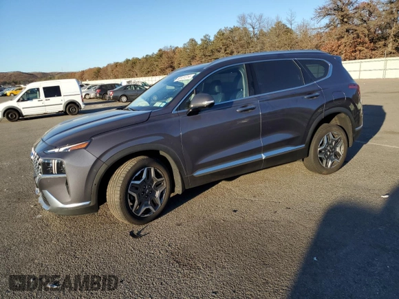 2022 Hyundai Santa Fe Hybrid Limited with VIN KM8S5DA12NU047485, listed as a Copart auction lot 80131314 with 43,498 mi miles and Salvage Title. Bid and sale history available at carsss.com. Image 1.