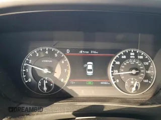 2019 Genesis G90 3.3T Premium with VIN KMTF34JA0KU054699, listed as a Copart auction lot 88333005 with 44,582 mi miles and Non Repairable. Bid and sale history available at carsss.com. Image 9.