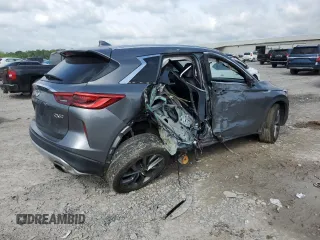2019 Infiniti QX50 Essential with VIN 3PCAJ5M38KF128199, listed as a Copart auction lot 56587525 with 58,392 mi miles and Salvage title. Bid and sale history available at DreamBid. Image 3.