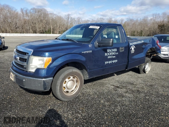 2013 Ford F-150 XL with VIN 1FTNF1CF0DKE06901, listed as a Copart auction lot 47485325 with 295,340 mi miles and Salvage Title. Bid and sale history available at carsss.com. Image 1.