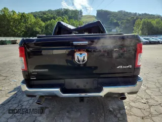 2020 Ram 1500 Big Horn with VIN 1C6SRFFT3LN329731, listed as a Copart auction lot 62726445 with 28,834 mi miles and Salvage title. Bid and sale history available at DreamBid. Image 6.