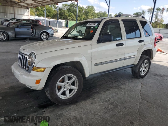 2007 Jeep Liberty Limited with VIN 1J4GK58K77W709344, listed as a Copart auction lot 71837204 with 191,408 mi miles and Salvage title. Bid and sale history available at DreamBid. Image 1.