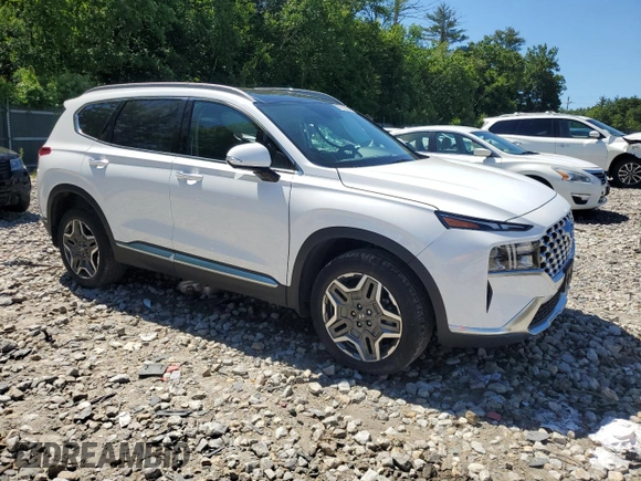 2023 Hyundai Santa Fe Hybrid SEL Premium with VIN 5NMS3DA12PH018668, listed as a Copart auction lot 57815434 with 14,698 mi miles and Salvage Title. Bid and sale history available at carsss.com. Image 4.
