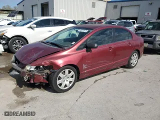 2007 Honda Civic Sdn LX with VIN 1HGFA16507L068678, listed as a Copart auction lot 48773875 with 111,805 mi miles and Salvage Title. Bid and sale history available at carsss.com. Image 1.