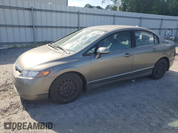 2006 Honda Civic LX z VIN 1HGFA165X6L123586, wystawiony jako Copart lot #54845625 z przebiegiem 105 445 mil mil oraz Szkoda całkowita • Salvage title. Historia ofert i sprzedaży dostępna na DreamBid. Obrazek 1.