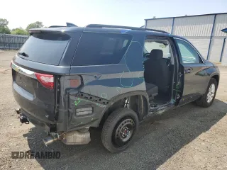 2019 Chevrolet Traverse LT Cloth with VIN 1GNERGKW5KJ300739, listed as a Copart auction lot 59311695 with 91,741 mi miles and Salvage title. Bid and sale history available at DreamBid. Image 3.