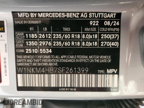 2025 Mercedes-Benz GLC 300 z VIN W1NKM4HB7SF261399, wystawiony jako Copart lot #51929455 z przebiegiem 4 788 mil mil oraz Szkoda całkowita • Salvage title. Historia ofert i sprzedaży dostępna na DreamBid. Obrazek 15.