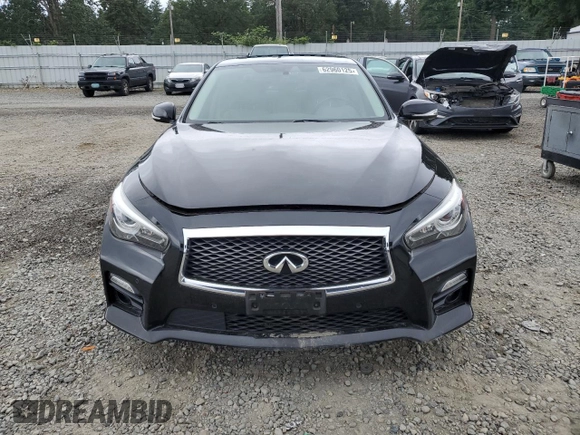 2016 Infiniti Q50 Red Sport 400 with VIN JN1FV7AR3GM451365, listed as a Copart auction lot 62960125 with 87,833 mi miles and Salvage title. Bid and sale history available at DreamBid. Image 5.